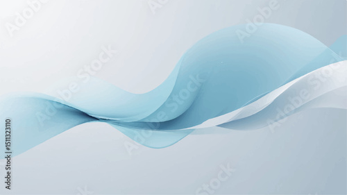 Abstract background with soft blue gradient and flowing line.