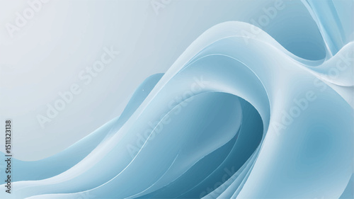 Abstract background with soft blue gradient and flowing line.