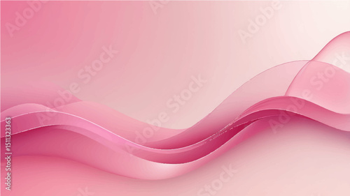 Abstract background with pink gradient and flowing line.
