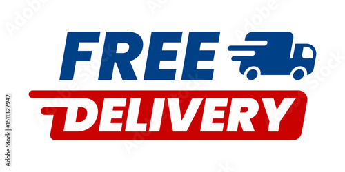 Free Delivery Icon – Fast Shipping Graphic for E-commerce Promotions