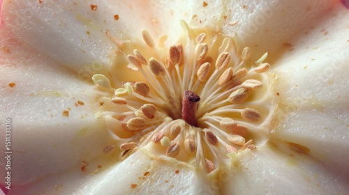 Closeup of flower stamens and pistil