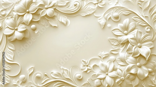 Wallpaper Mural Ornate floral wall decor (18) Torontodigital.ca
