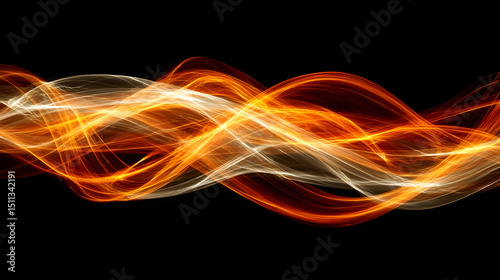 Futuristic Neon Energy Flow with Vibrant Glow