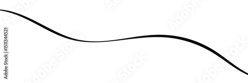 Black on white Horizontal zig zag line wave element. undulating zigzag, crisscross stripes . Vector Illustration . EPS 20 .  