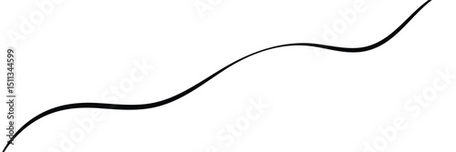 Black on white Horizontal zig zag line wave element. undulating zigzag, crisscross stripes . Vector Illustration . EPS 20 .  
