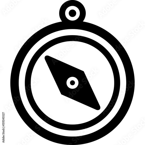 Black eye icon vector illustration shows a simple design for vision or look