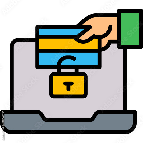 Phishing Prevention lineal color icon