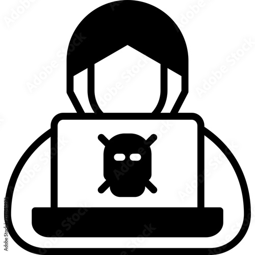 Hacker mixed icon