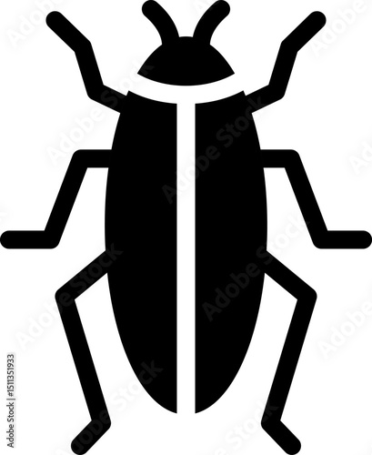 cockroach illustration on a white background   