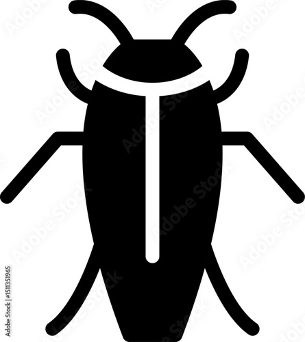 cockroach illustration on a white background    