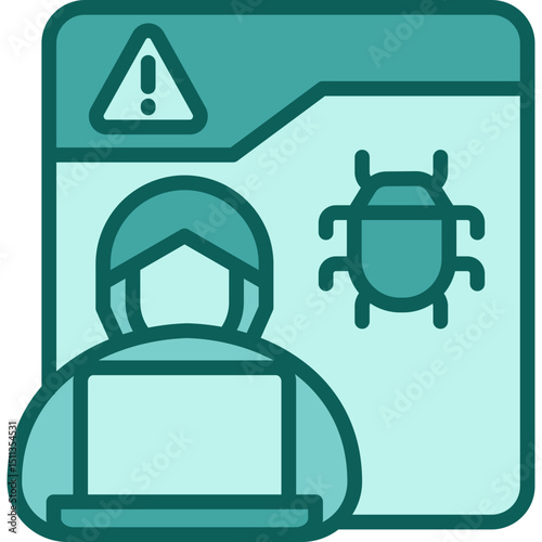 Cyber Crime solid icon