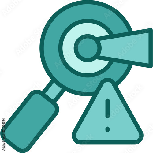 Threat Detection solid icon