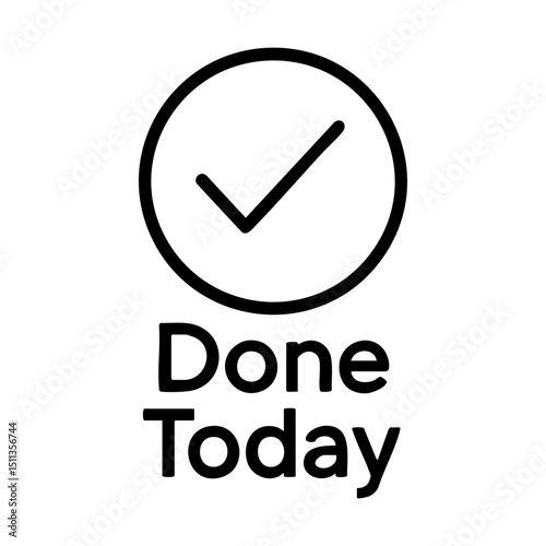 Daily task completion icon with checkmark and Done Today text