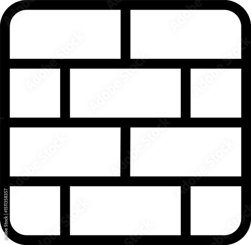 firewall illustration on a white background    
