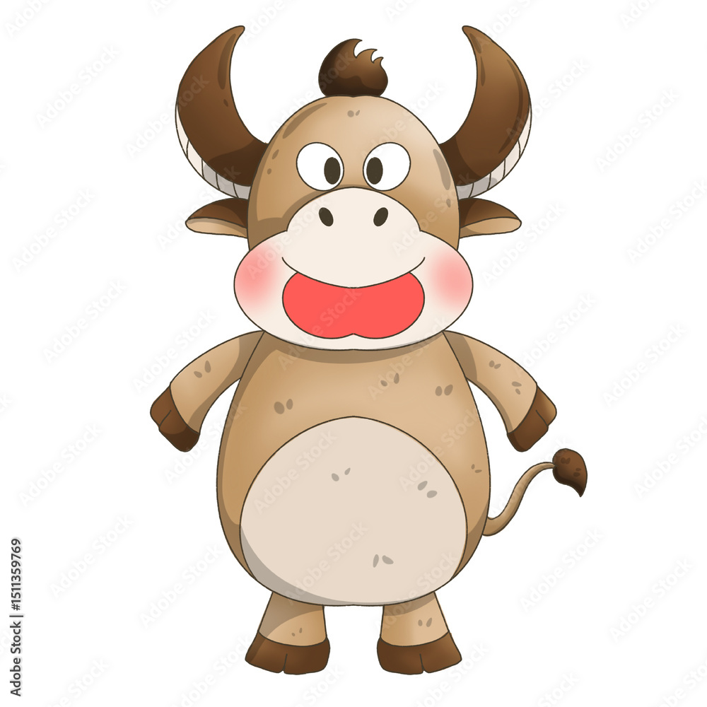 Obraz premium cute buffalo