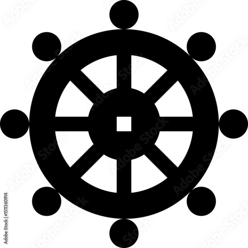 helm illustration on a white background   