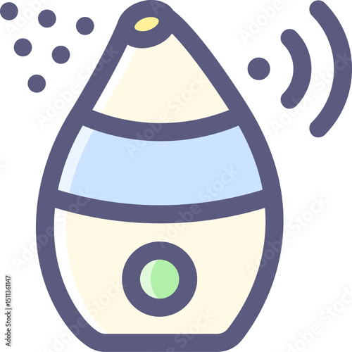 humidifier illustration on a white background    