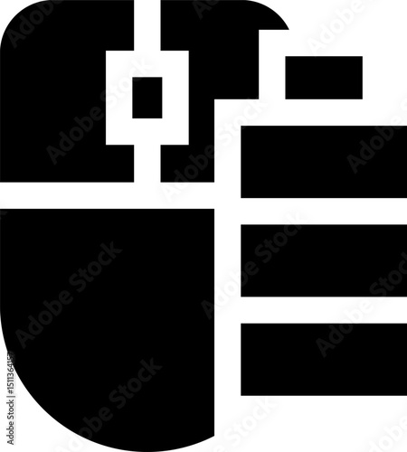 mouse  illustration on a white background    