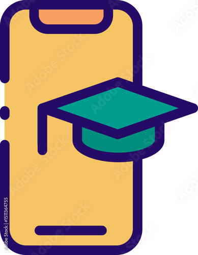 online education  illustration on a white background    