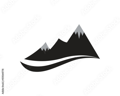 Mountain nature landscape  logo and symbols  icons template