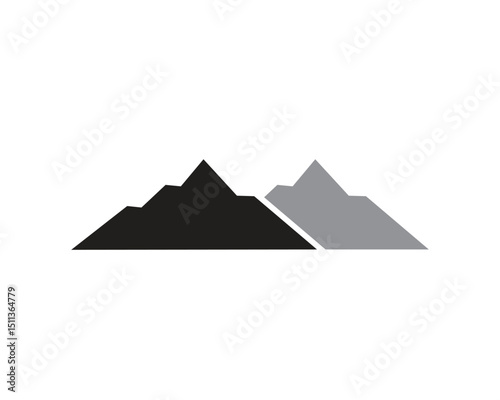 Mountain nature landscape  logo and symbols  icons template