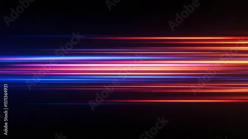 Animated neural network glowing with electric pulses on black background  