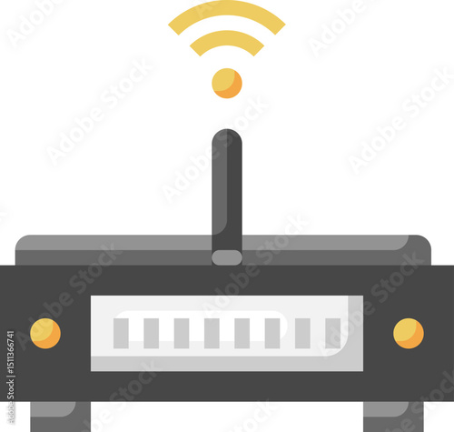 router illustration on a white background       