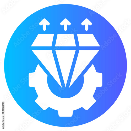 diamond gradient icon