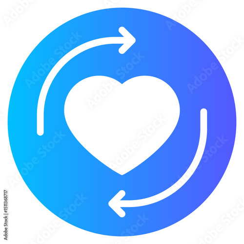 love gradient icon