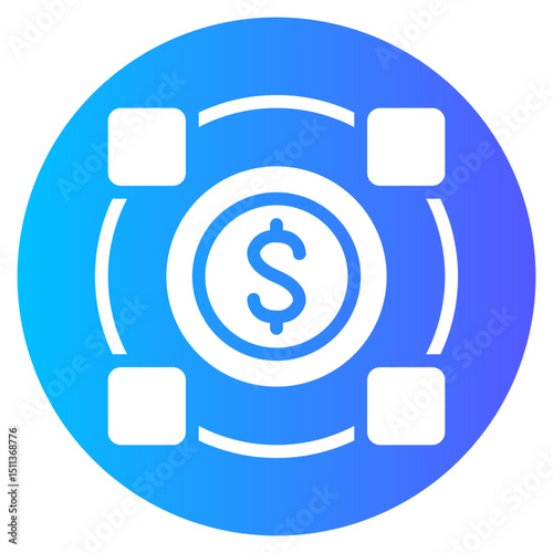 value chain gradient icon