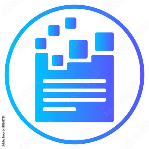 data pattern gradient icon