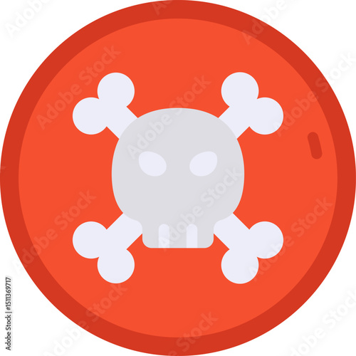 toxic illustration on a white background        