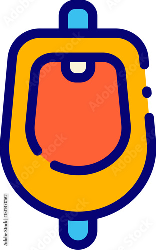 urinal illustration on a white background        