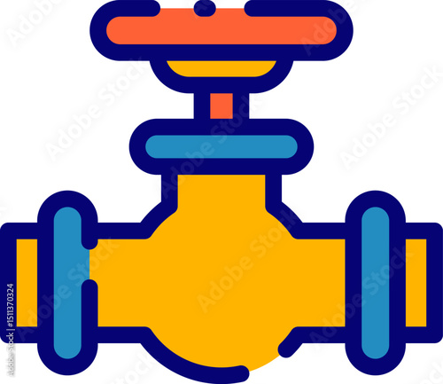 valve illustration on a white background        