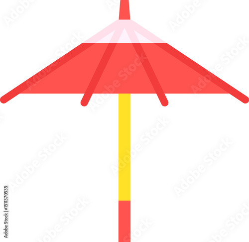 wagasa illustration on a white background        