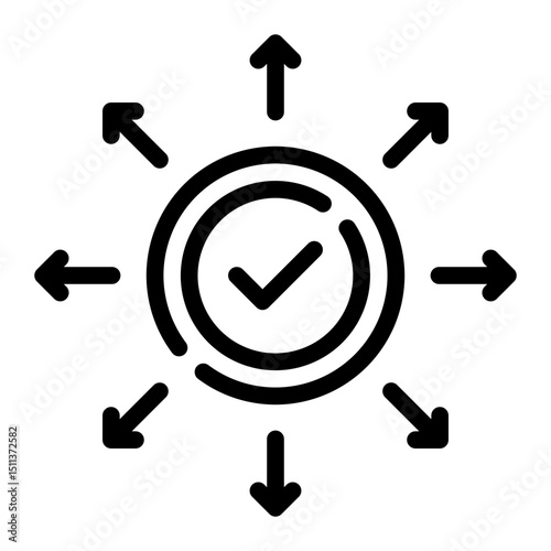 flexibility line icon