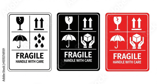 Fragile Handle With Care - Shipping and Handling Symbol | Packaging Instruction, Product Safety, Logistics