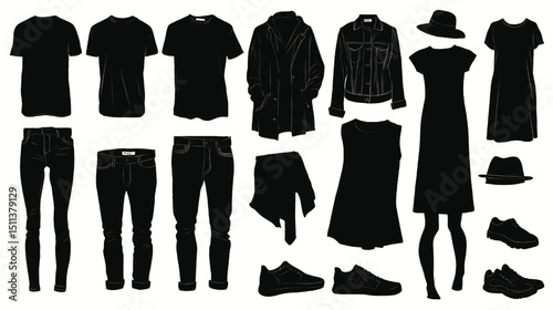 Explore stylish black clothing apparel for men and women trendy fashion outfits and accessories online now