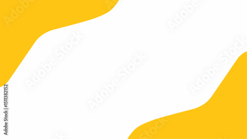 Abstract background with yellow curved lines on white background suitable for background, creative design, graphic design, and web elements