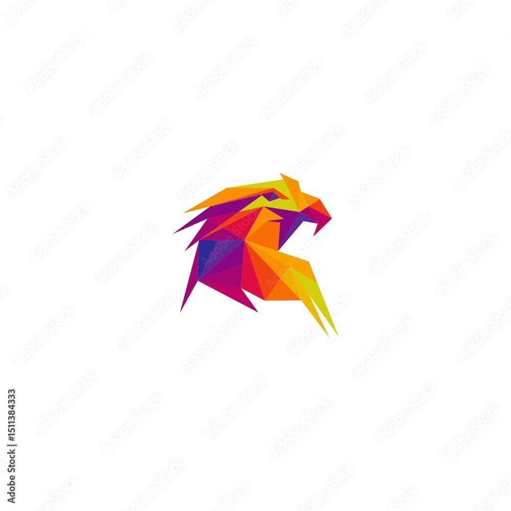 Obraz premium Vector eagle design logo template simple modern