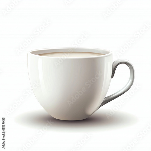 cup of milk isolated