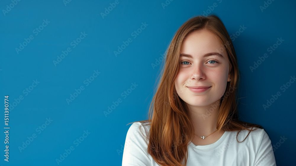 Portrait of a beautiful young woman smiling and looking at camera. Woman portrait Portrait of a beautiful young woman smiling and looking at camera. Woman portrait
