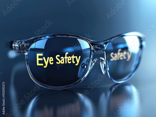 Eye safety 3d text