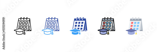 Planner Multi Style Icon Set