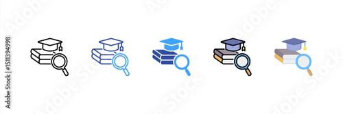 Research Multi Style Icon Set