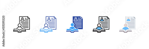 Internship Multi Style Icon Set