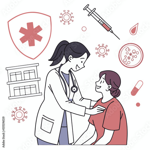 Doctor holding a box of medicine and prescription, symbolizing treatment, pharmacy care, and medical responsibility. Ideal for drug safety, pharmacy, and hospital visuals.