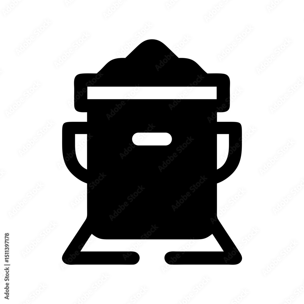 Obraz premium compost bin icon organic waste symbol 