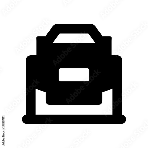 compost bin silhouette eco icon design
