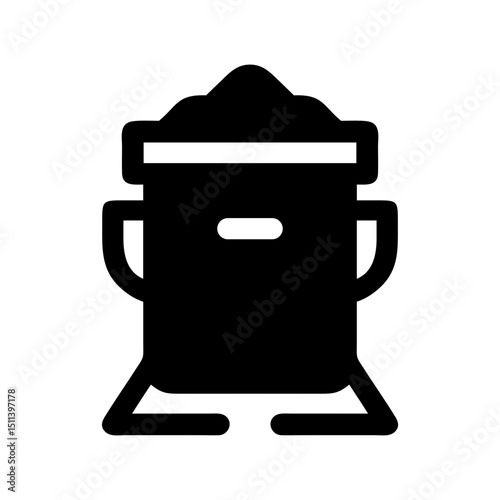 compost bin icon organic waste symbol
